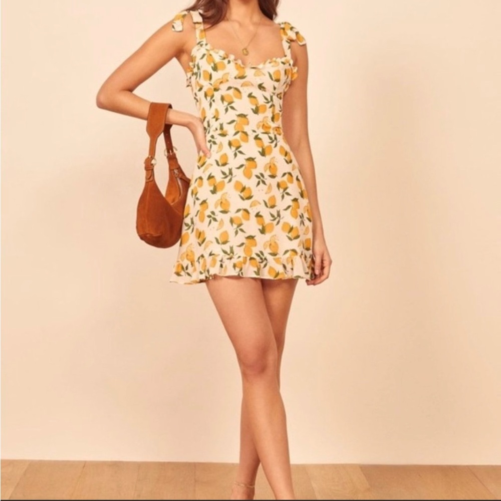 Reformation Christine dress in Citrus